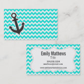 いかり航海のオンアクアカラーシェブロン 名刺 (正面/裏面)