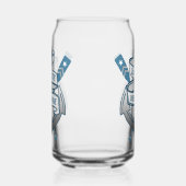 いかり航海のオール1番目のメイトパーソナライズされた名 ガラス缶 (左)