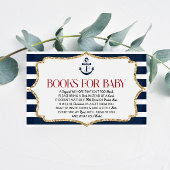 いかり航海のカード用ベビー赤ちゃんシャワーブック エンクロージャーカード