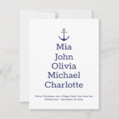 いかり航海のクリスマスツリー名前をカスタムするカード (正面)