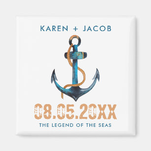 いかり航海のクルーズシップ結婚式の引き出物磁石 マグネット