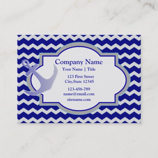 いかり航海のシェブロン 名刺 (正面)