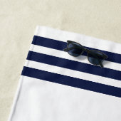 いかり航海のシーズザデイネイビーパーソナライズされた ビーチタオル (インサイチュ)