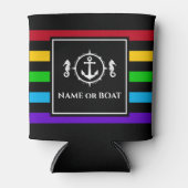 いかり航海のシーホースユーザー名またはボートネオン 缶クーラー (正面)