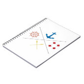 いかり航海のセイルセーリングボートオーレックブック ノートブック (左側)