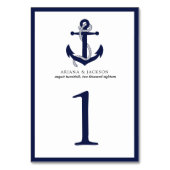 いかり航海のテーブルカード テーブルナンバー (裏面)