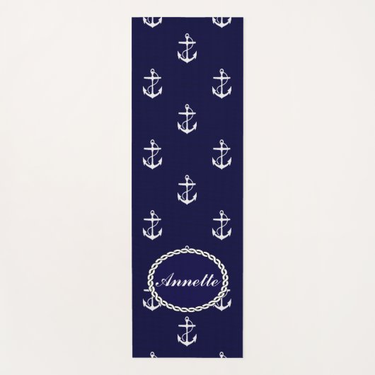 いかり航海のパーソナライズされた ヨガマット (正面)