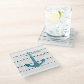 いかり航海のビーチデコールガラスコースター ガラスコースター (アングル)