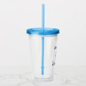 いかり航海のビーチハウスネームブルー アクリルタンブラー (右)
