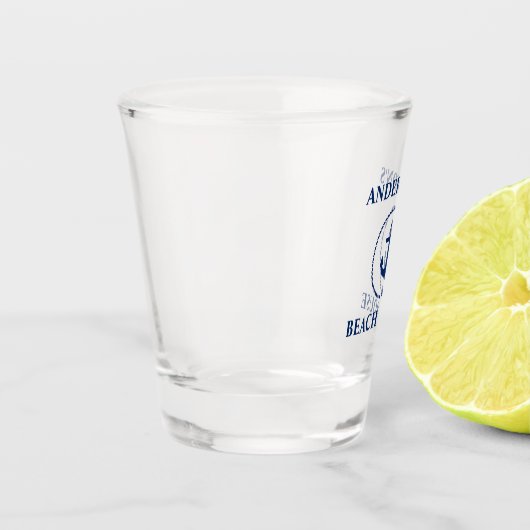 いかり航海のビーチハウス名 ショットグラス (左)