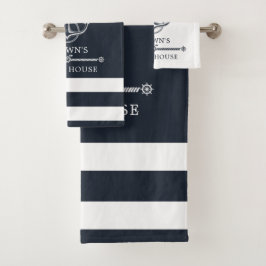 いかり航海のファミリーネームビーチレイクハウス バスタオルセット