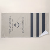 いかり航海のファミリービーチハウス ビーチタオル (正面)