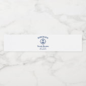 いかり航海のファミリー懇親会ネイビーブルー&ホワイト ペットボトルラベル (シングルラベル)