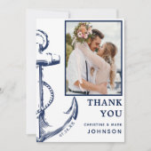 いかり航海のフォト白 サンキューカード (正面)