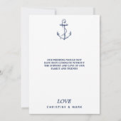 いかり航海のフォト白 サンキューカード (裏面)