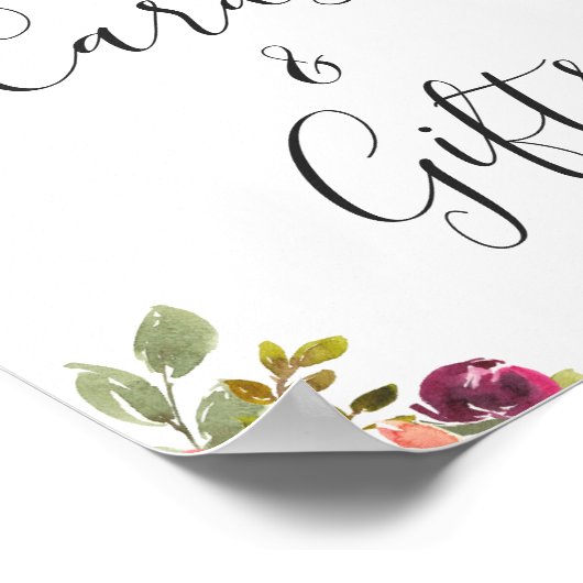 いかり航海のフローラカードとギフトのサイン ポスター (角)