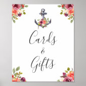 いかり航海のフローラカードとギフトのサイン ポスター (正面)