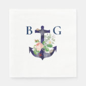 いかり航海のフローラサ結婚マー スタンダードランチョンナプキン (正面)