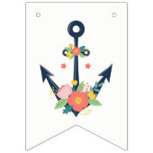 いかり航海のフローラベビーガールシャワーパーティー バンティングフラッグ (第2の旗)