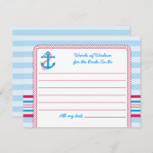 いかり航海のブライダルアドバイスカード アドバイスカード (正面/裏面)