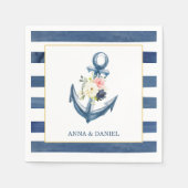 いかり航海のブライダルシャワーナプキン スタンダードカクテルナプキン (正面)