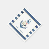 いかり航海のブライダルシャワーナプキン スタンダードカクテルナプキン (角)