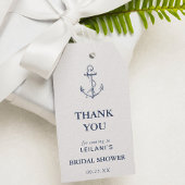 いかり航海のブライダルシャワーホワイトサンキューユー ギフトタグ