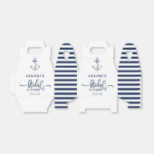 いかり航海のブライダルシャワー白 フェイバーボックス (折り畳みなし)