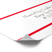 いかり航海のブルーベビーシャワーの招待 ポスター (角)