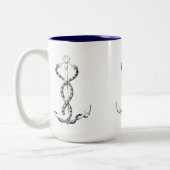 いかり航海のヘビ ツートーンマグカップ (左)