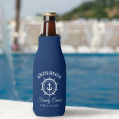 いかり航海のヘルムネイビーブルーファミリークルーズ ボトルクーラー