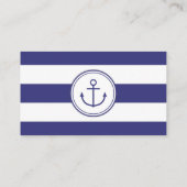 いかり航海のベビーシャワーおむつラッフルチケット エンクロージャーカード (裏面)