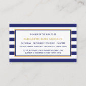 いかり航海のベビーシャワーチケット招待状 エンクロージャーカード (裏面)