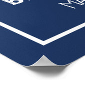 いかり航海のベビーシャワー歓迎サイン ポスター (角)