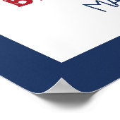 いかり航海のベビーシャワー歓迎サイン ポスター (角)