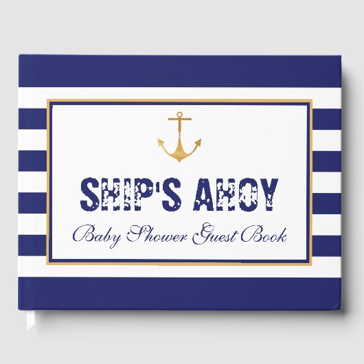いかり航海のベビーシャワー ゲストブック (正面)
