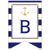 いかり航海のベビーシャワー バンティングフラッグ (第3の旗)