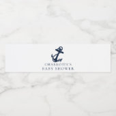 いかり航海のミニマリスト男の子の赤ちゃんシャワー ペットボトルラベル (シングルラベル)