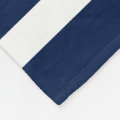 いかり航海のモノグカスタムラムネイビー フリースブランケット (角)