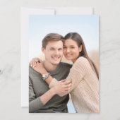 いかり航海のモノグラムネイビー結婚ブルー セーブザデート (裏面)