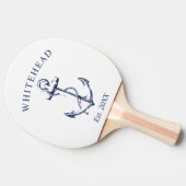 いかり航海のモノグラムホワイト 卓球ラケット (横)