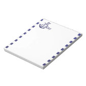 いかり航海のモノグラム名 ノートパッド (回転)