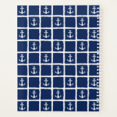 いかり航海のライトネイビーブルーホワイト2024 プランナー手帳 (裏面)