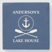 いかり航海のロープオアーズブルーファミリーレイクハウス ストーンコースター (正面)