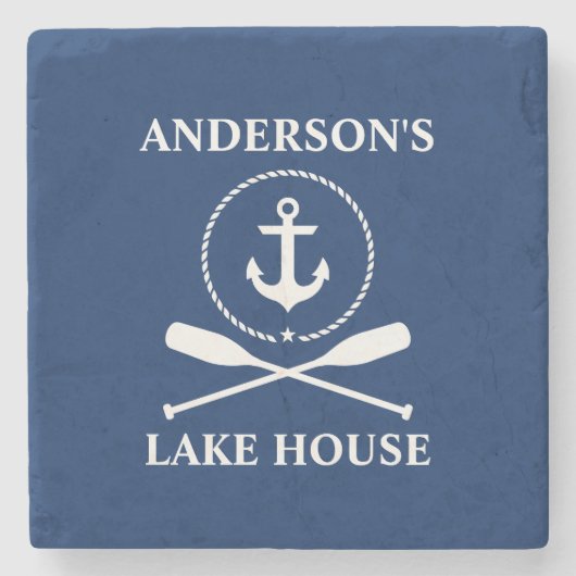 いかり航海のロープオアーズブルーファミリーレイクハウス ストーンコースター (正面)