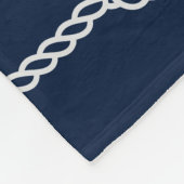 いかり航海のロープファミリーバケーションビーチハウス フリースブランケット (角)