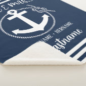 いかり航海のロープ海軍ブルー氏&ミセス シェルパブランケット (3/4)