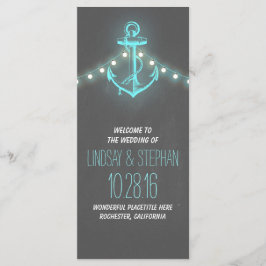 いかり航海のヴィンテージ中盤結婚式 プログラム