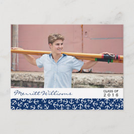 いかり航海の卒業クラス20XXパーティー インビテーションポストカード