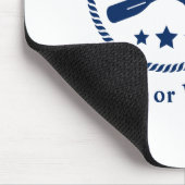 いかり航海の及びオールとキャプテンボート又は名前 マウスパッド (コーナー)